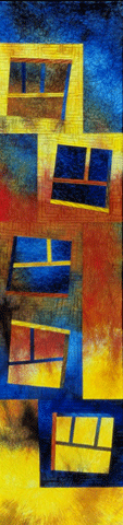 Image of quilt titled "Leap of Faith," by Bonnie Brewer