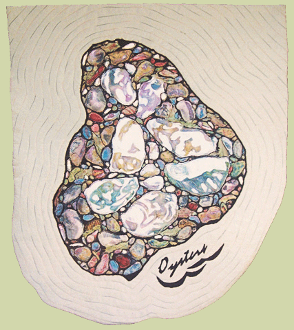 Image of "Oysters" quilt by Mary Lewis
