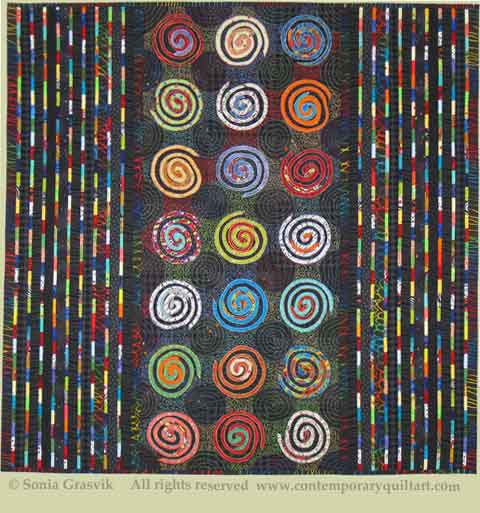 Image of "Disorderly Conduct" quilt by Sonia Grasvik 