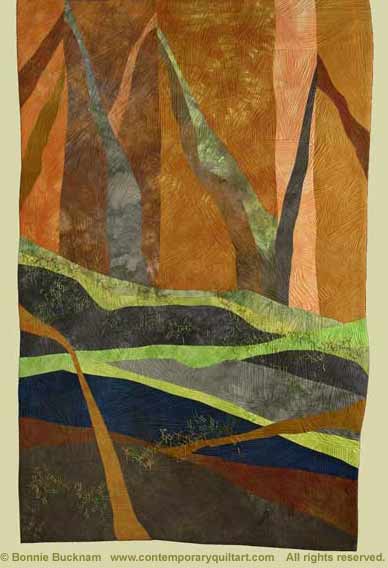 Image of "View Toward Indio" quilt by Bonnie Bucknam