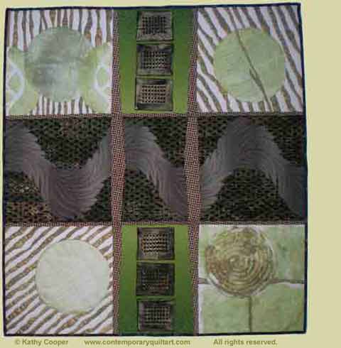Image of "Harmony: All Four Corners of the World" quilt by Kathy Cooper
