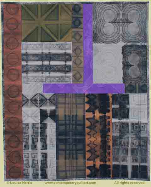 Image of "T Squared, to Get It Right" quilt by Louise Harris