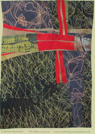 Image of "Red-Winged Dragonfly" quilt by Bonnie Bucknam 