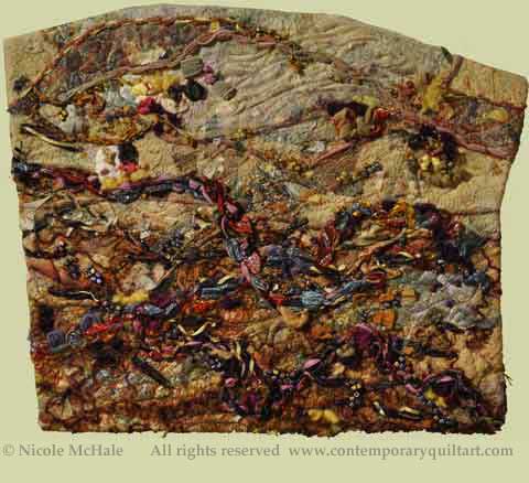Image of "Tree Litter" quilt by Nicole McHale 