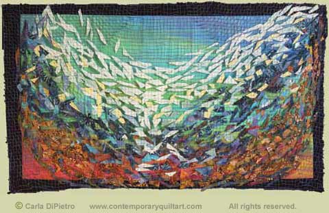 Image of “Caught” quilt by Carla DiPietro