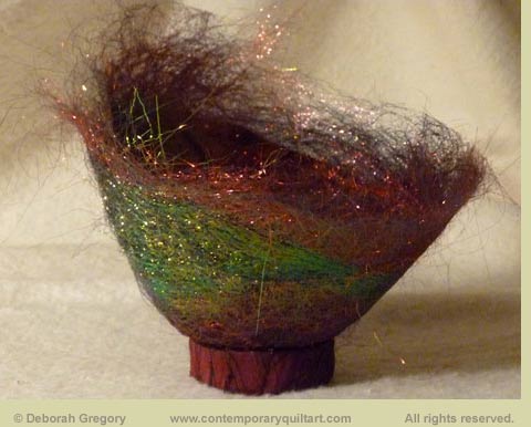 Image of “Chili Bowl II” fiber object by Deborah Gregory