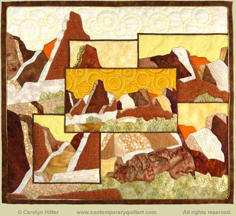 Image of “Searching for Eldorado” quilt by Carolyn Hitter