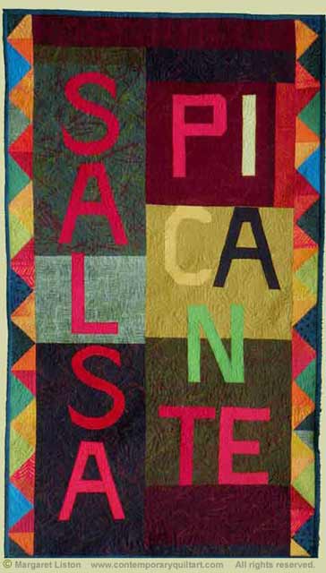 Image of “PICANTE” quilt by Margaret Liston